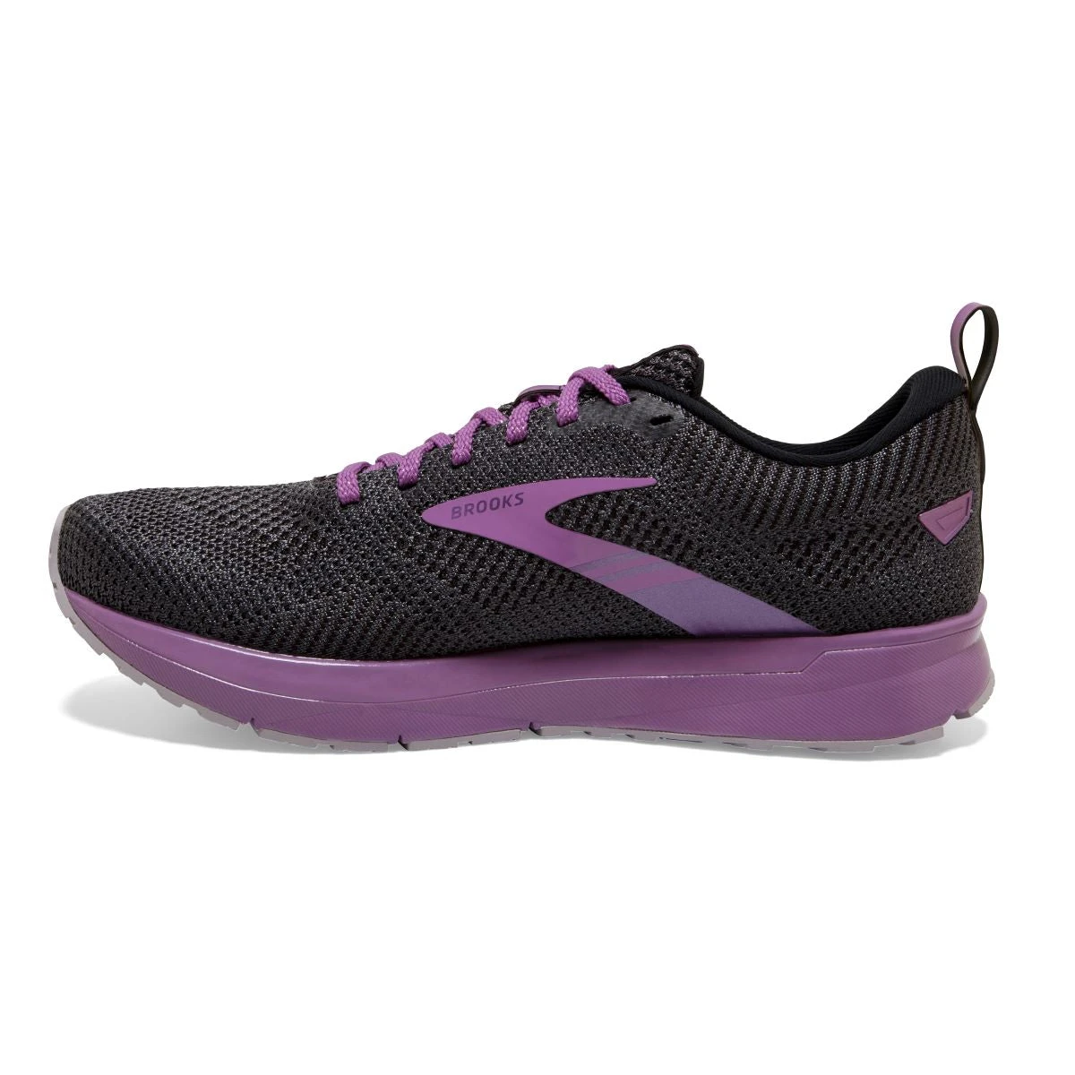 'Brooks' Women's Revel 5 - Black / Ebony / Pale Pansy - Image 5