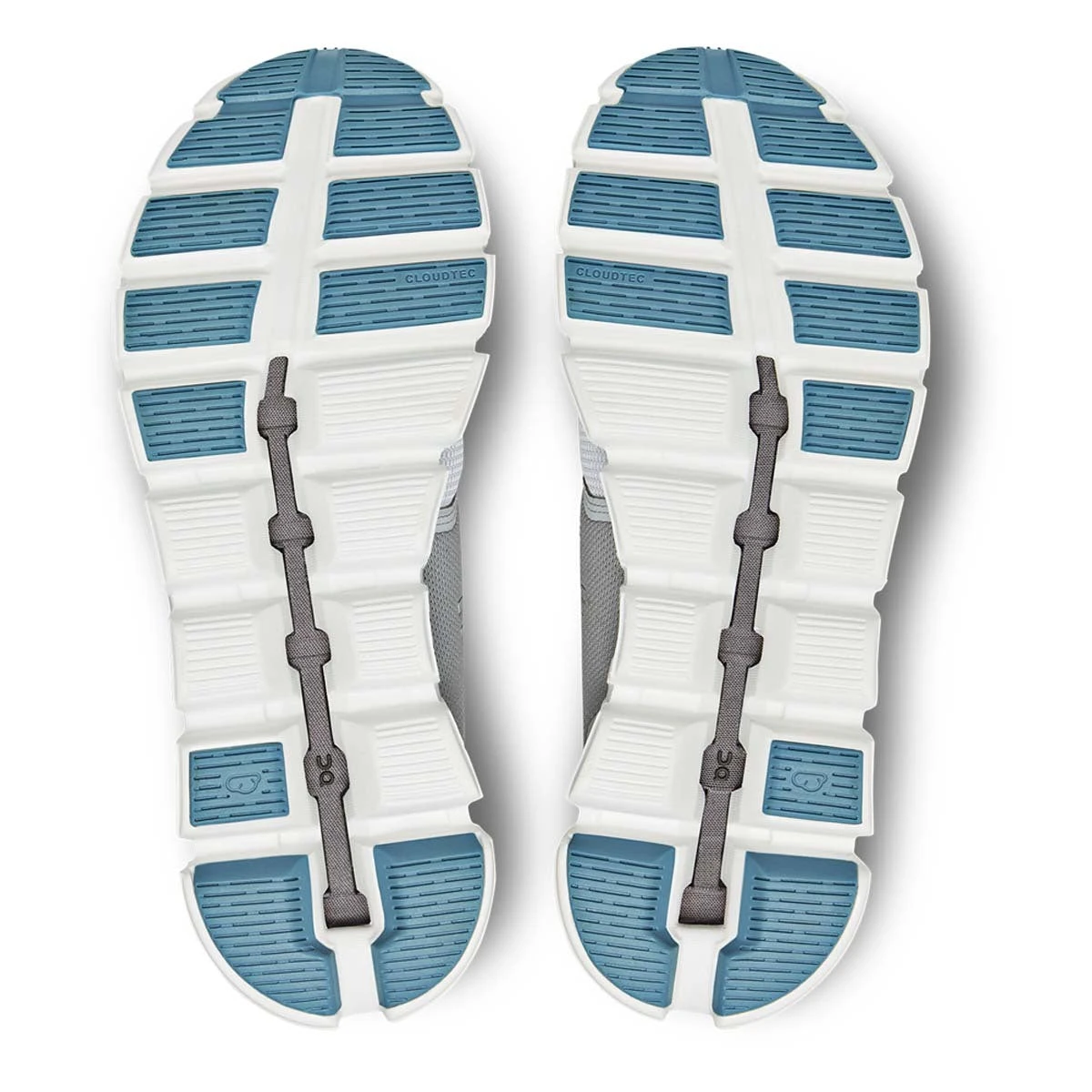 'On Running' Women's Cloud 5 Push - Glacier / Undyed White - Image 3