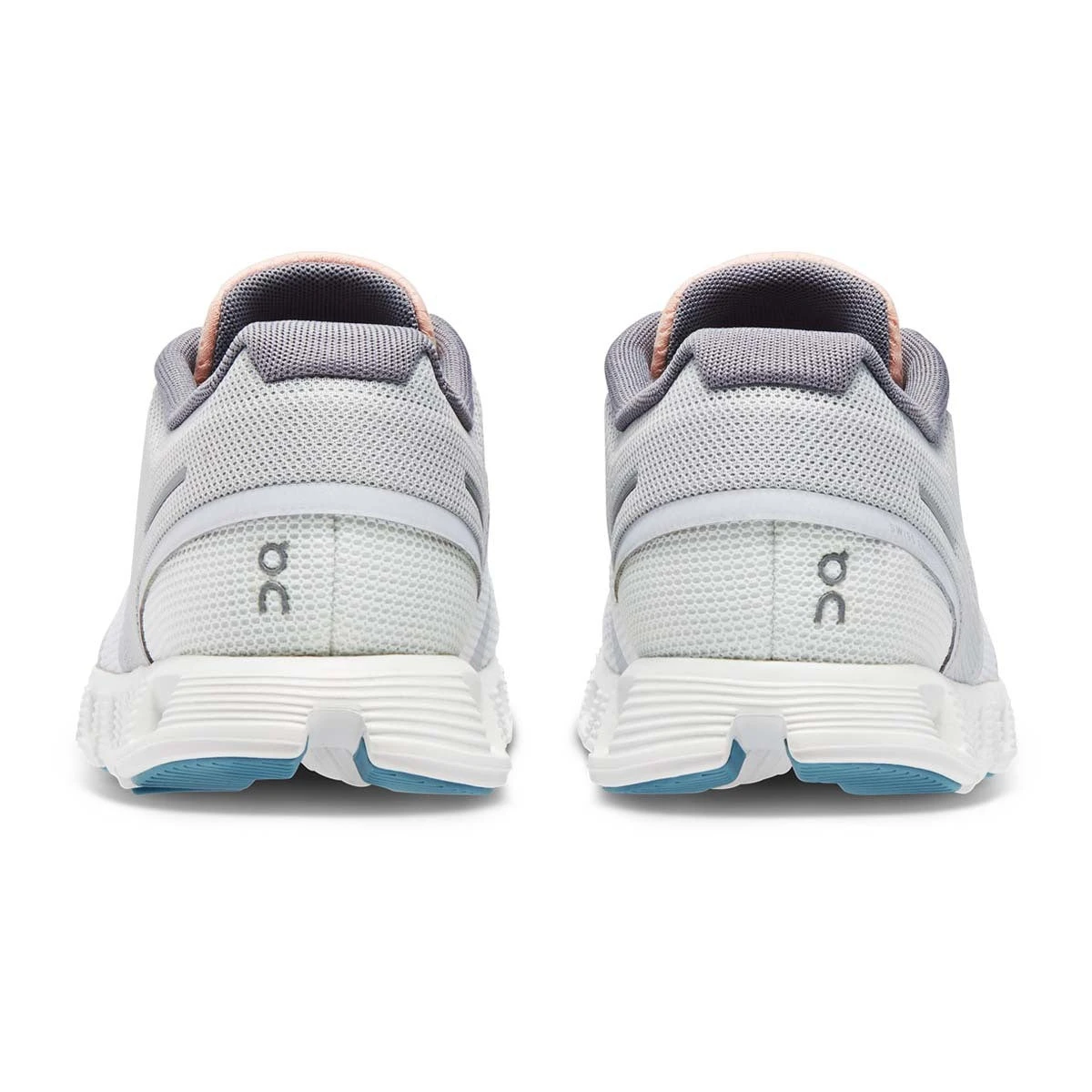 'On Running' Women's Cloud 5 Push - Glacier / Undyed White - Image 4