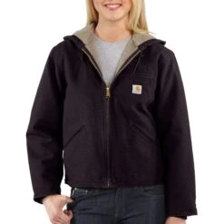 'Carhartt' Women's Sandstone Sierra Jacket - Deep Wine