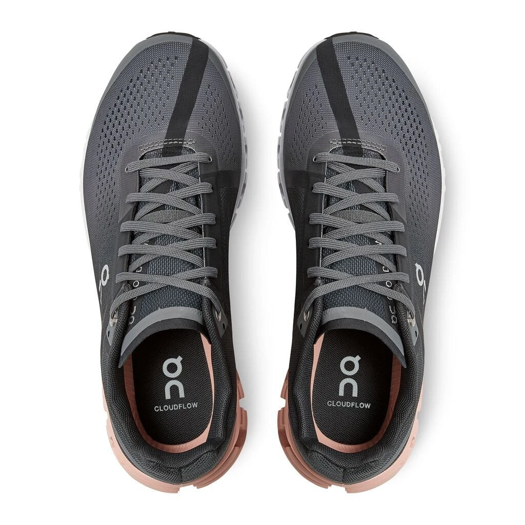 'On Running' Women's Cloudflow - Rock / Rose - Image 2